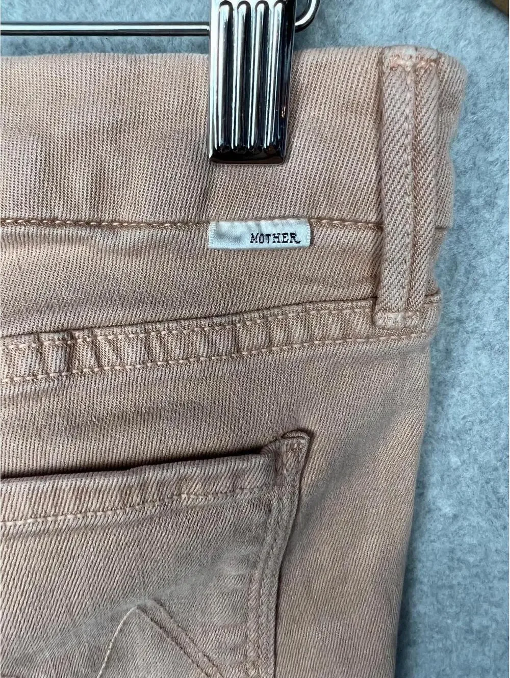 Mother Jeans Womens The Looker Pop Pink Jeans Size 27 Casual Stretchy Simple